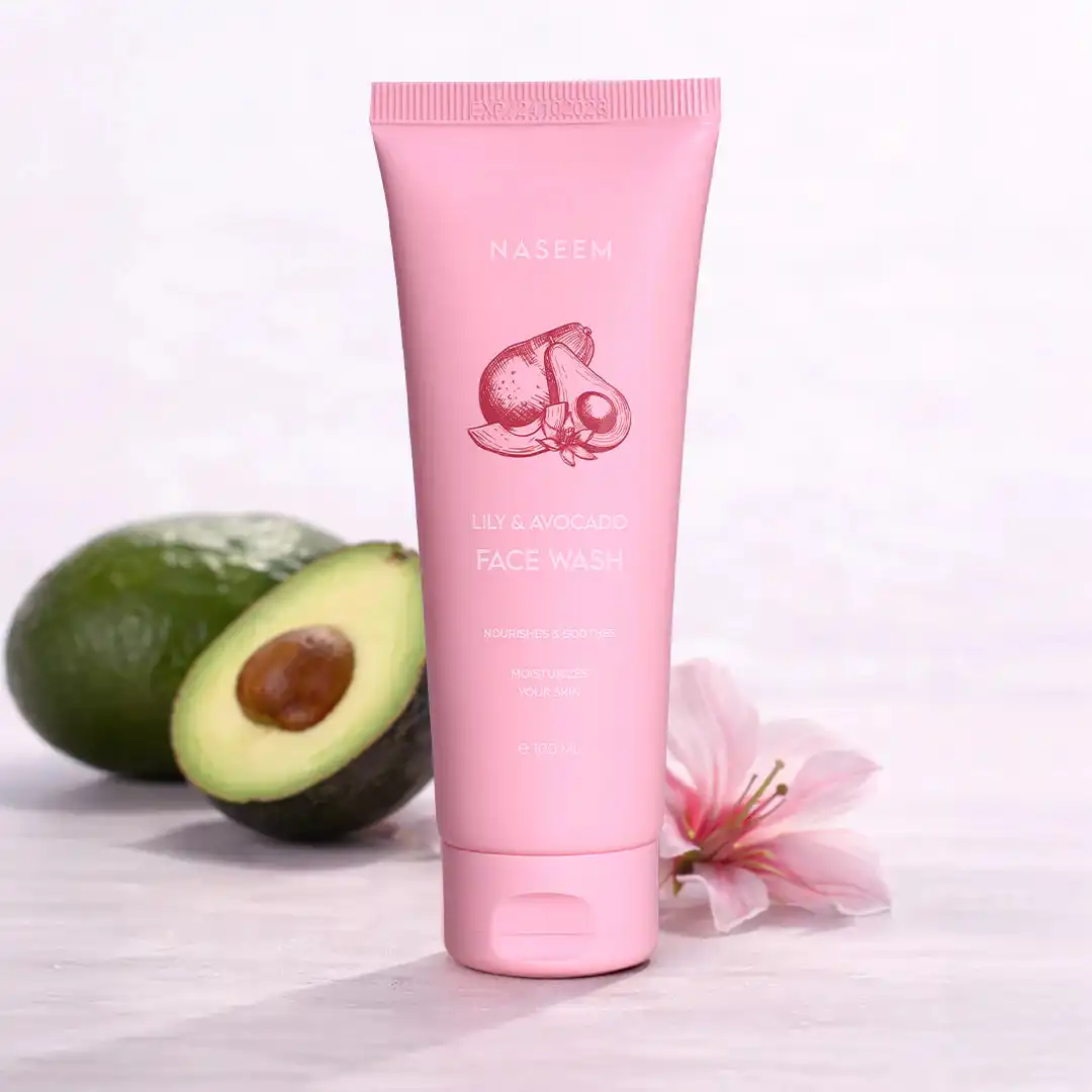Lily and Avocado Face Wash by Naseem 100ml - Image 2
