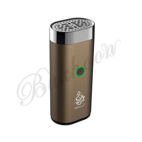 Luxury Portable Rechargeable Electric Bakhoor Burner - Gold & Black Incense Burner - Image 5
